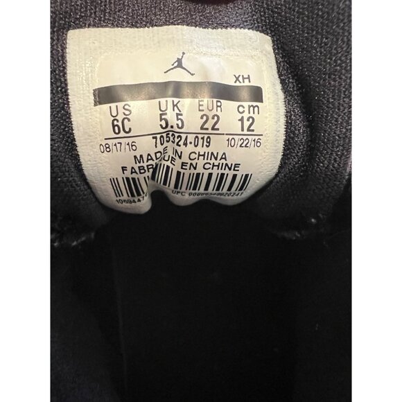 Nike Air Jordan 1 Retro High GS Black Hyper Pink Toddler Sneakers Size 6C - Picture 11 of 13